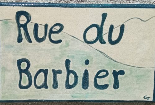 Plaque de rue Bez et Esparon